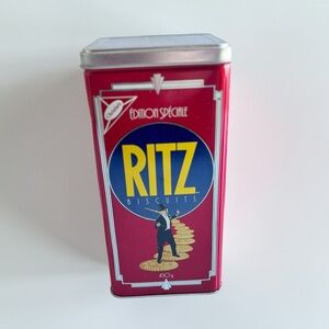 Vintage Ritz Biscuits 1990 Anniversary Tin Christie Brown Canada